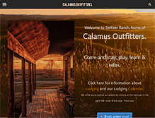 Tablet Screenshot of calamusoutfitters.com